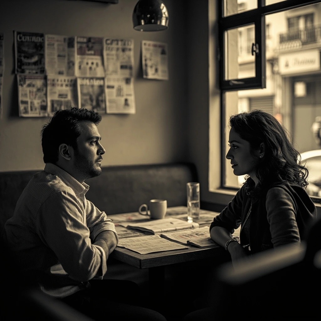 Founders Pritam Iyer and Anwesha Dasgupta at the Gunkatta desk